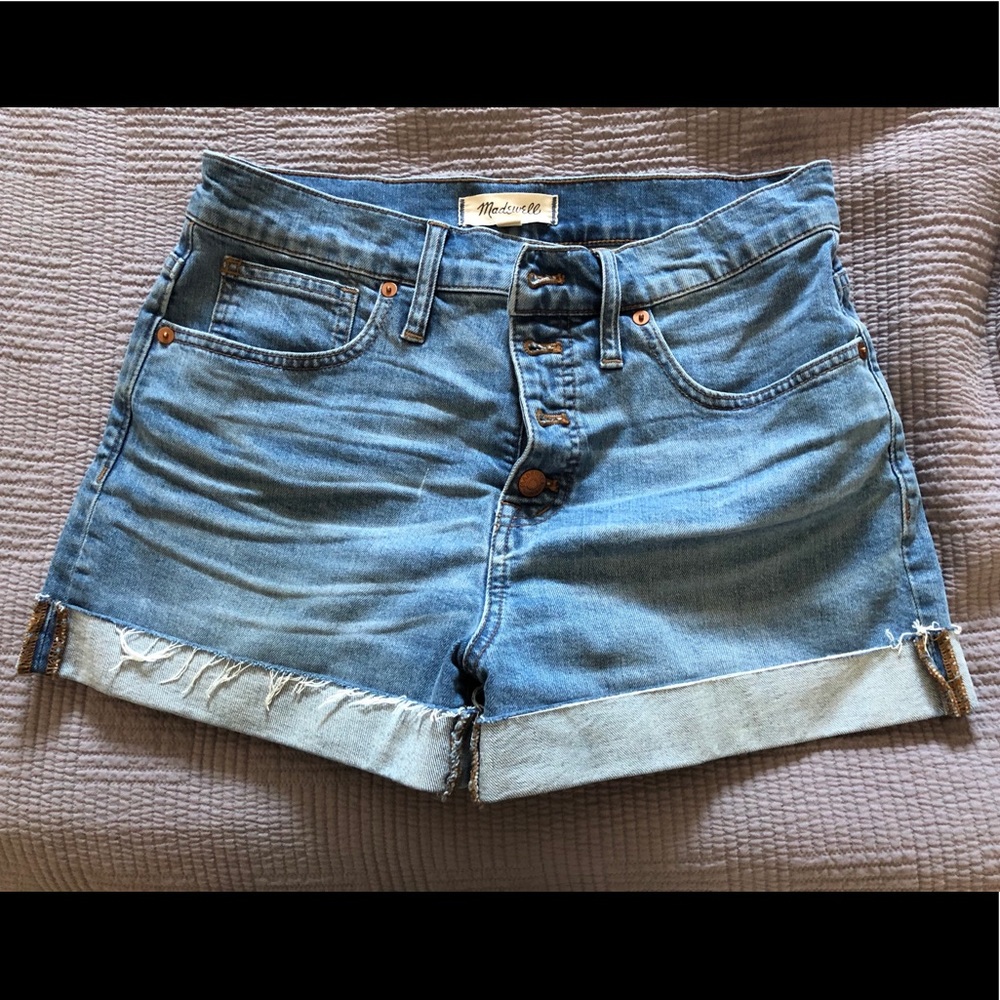 Madewell High Rise Denim Jean Shorts, sz 28. 2018.
